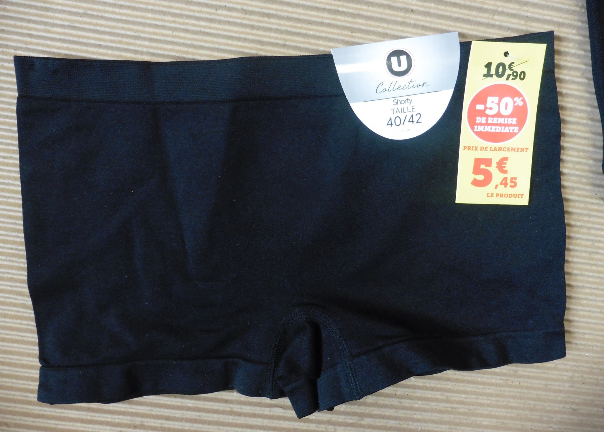 Set van 2 pakken met 2 zwarte slips en shorties – photo 2